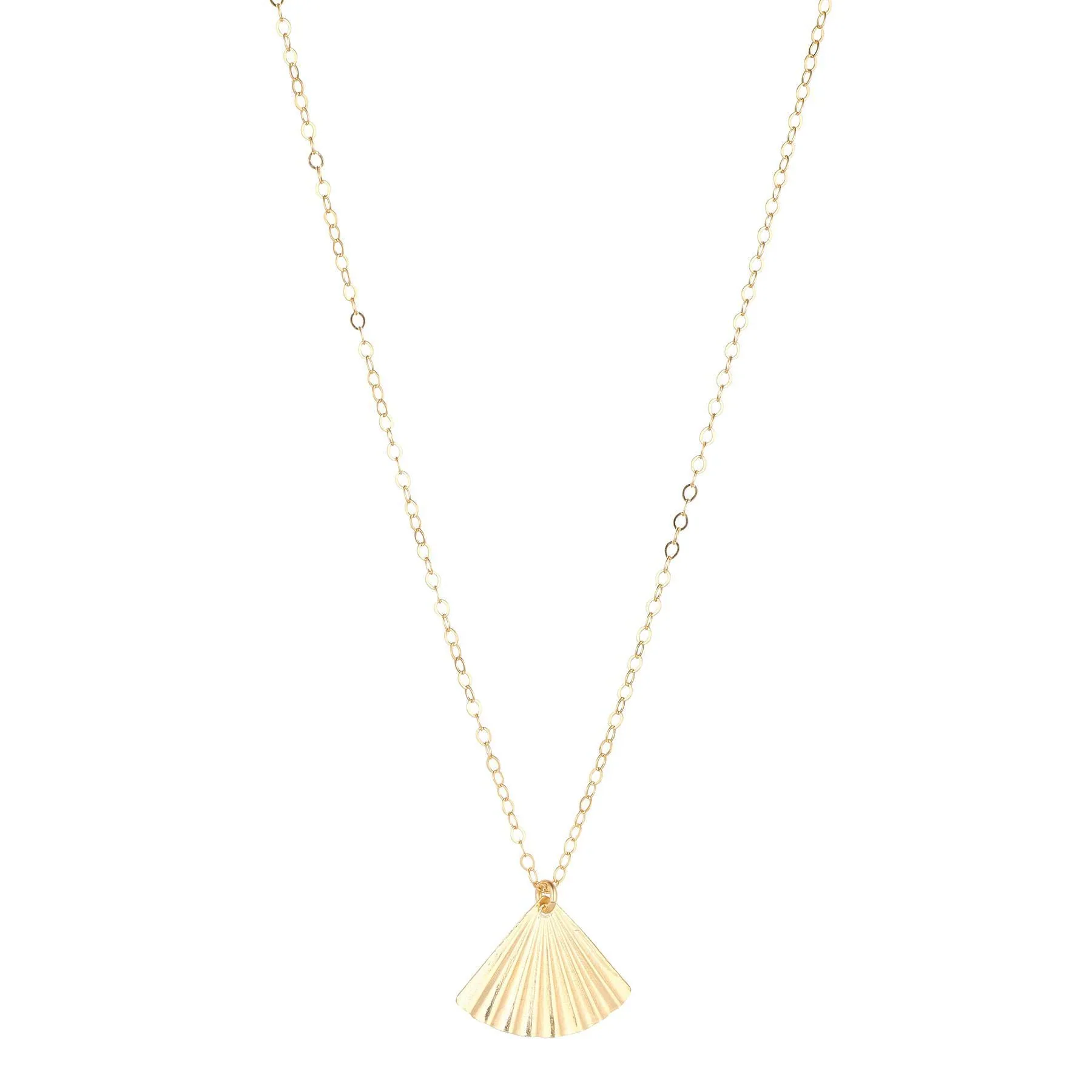 MoMuse Gold Filled Fan Pendant