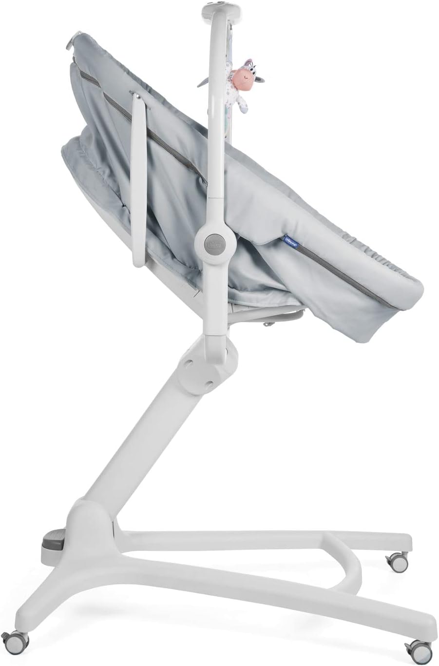 Chicco Baby Hug 4 in 1 Stubenwagen ab 0 Monate, Erhöhte Babyliege, Babybett, Hochstuhl mit Spielbogen, bis 15 kg, Verstellbare Rückenlehne, Verstellbare Höhe und 4 Räder