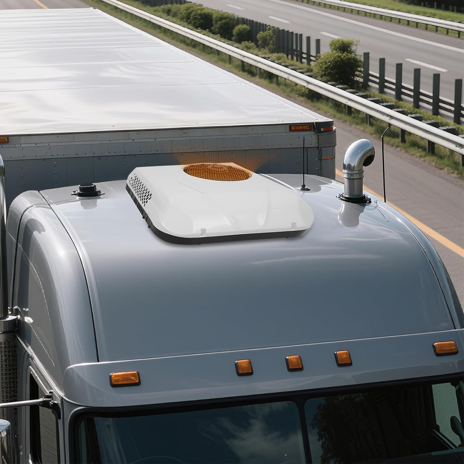 Ultradünne 12V Inverter Dachklimaanlage, leise Elektrische Automotive Split Klimaanlage AC Einheit mit Heiz- und Kühlung, Universelle Passform für Wohnmobil, Wohnwagen, Camping, LKW & Transporter