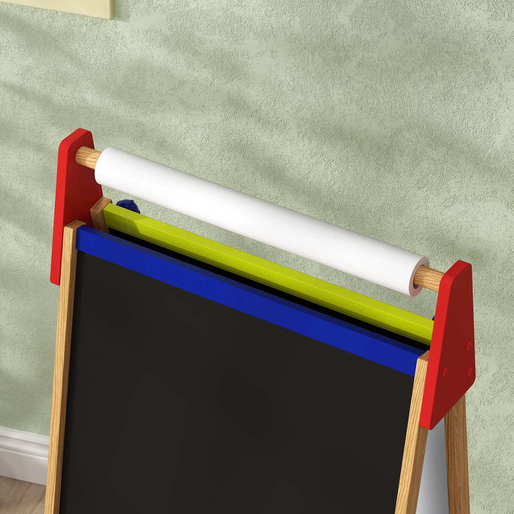 AIYAPLAY 3-in-1 Kindertafel höhenverstellbar – Naturholz