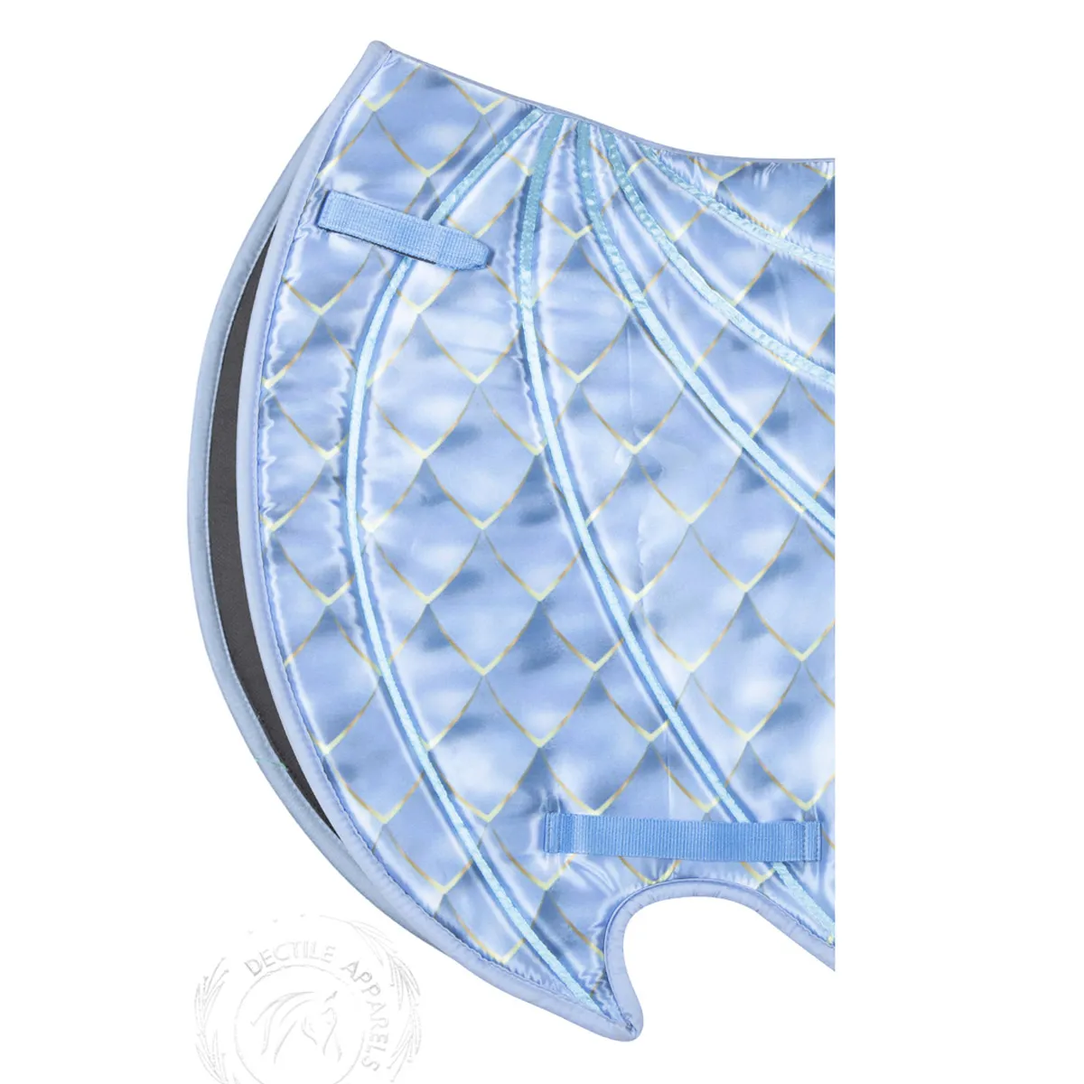 Light Blue Dragon Saddle Pad Set