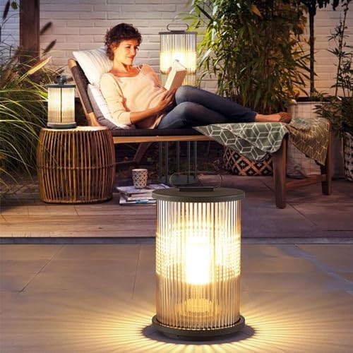 Wasserdichte Edelstahl-Säulenlampe für den Außenbereich, langlebige Landschaftsbeleuchtung für Garten, Rasen, Terrasse, Auffahrt, Gehweg, moderne zylindrische Pollerleuchte für Sicherheit und Stil