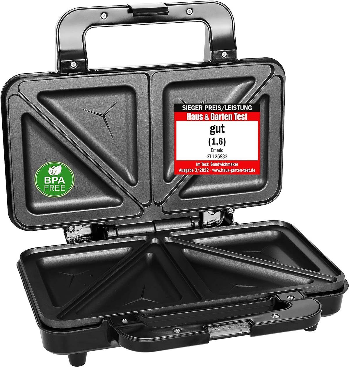 Sandwichmaker ‎ST-125833 Design Sandwich-Toaster, Edelstahl