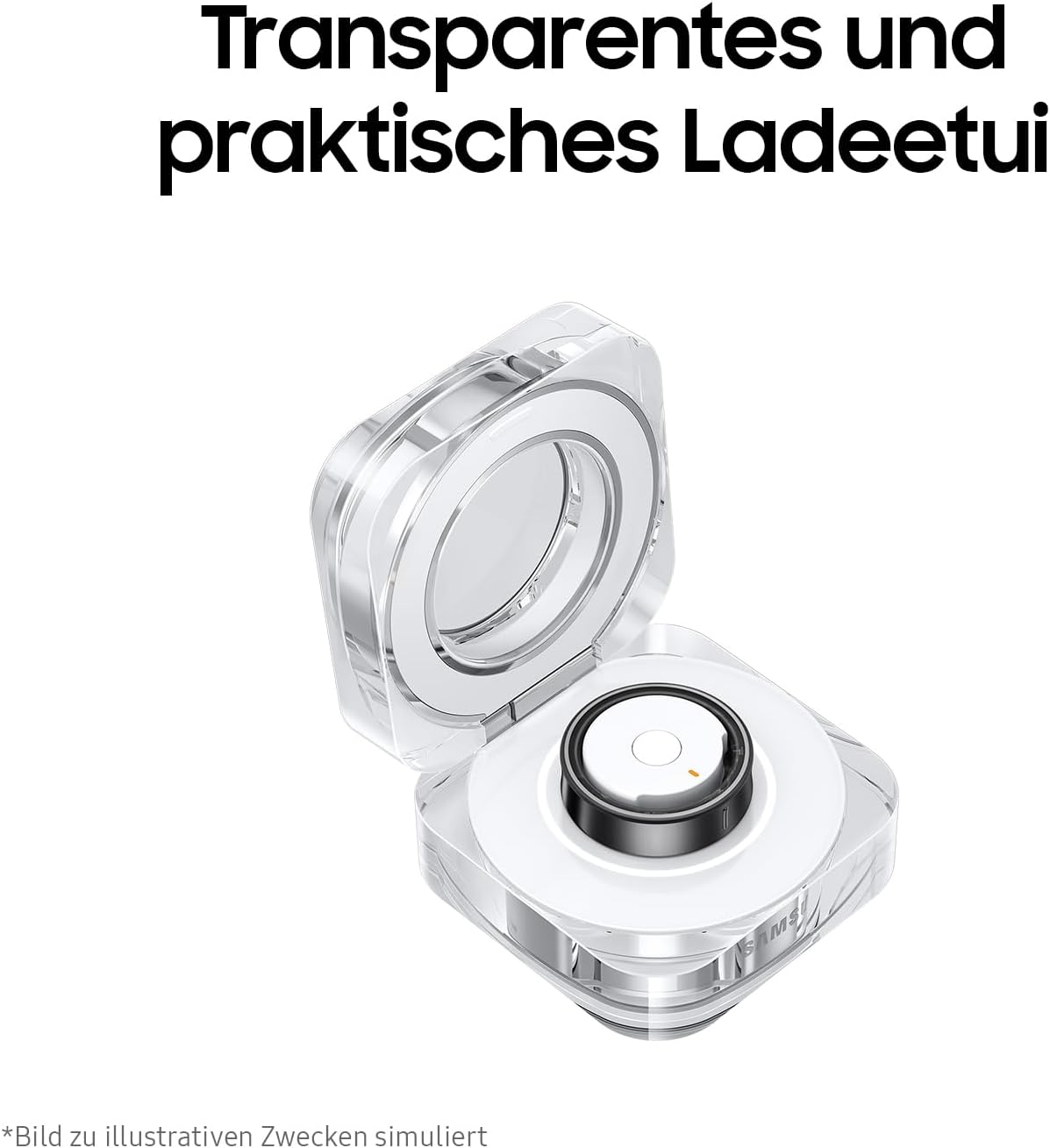 Ring, Smart Ring mit Titan-Gehäuse, Health mit AI, Schlaftracker, Fitness Tracker, Größe 8 (US), Titanium Black
