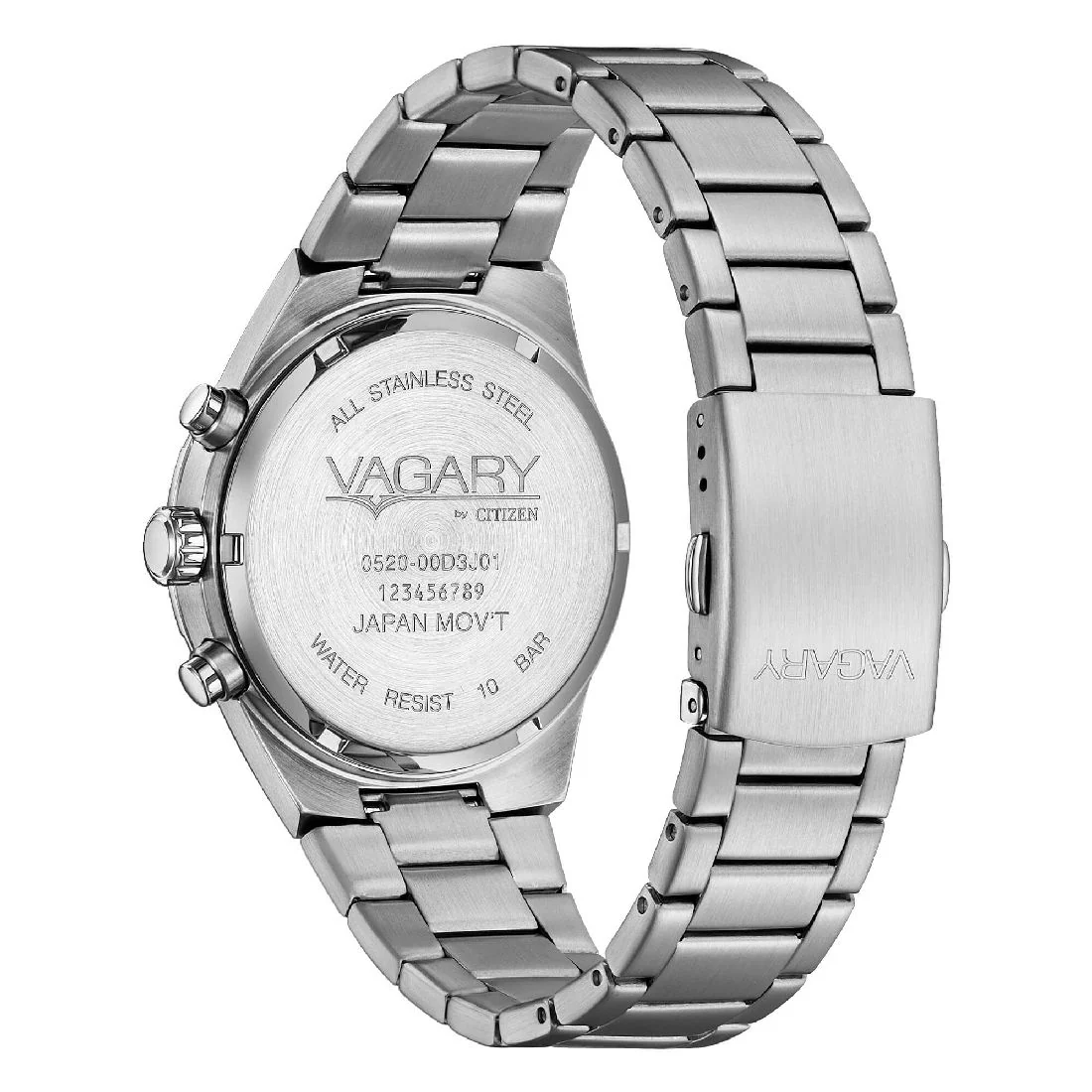 Orologio Vagary Aqua39 Crono in acciaio quadrante nero IV2-214-51