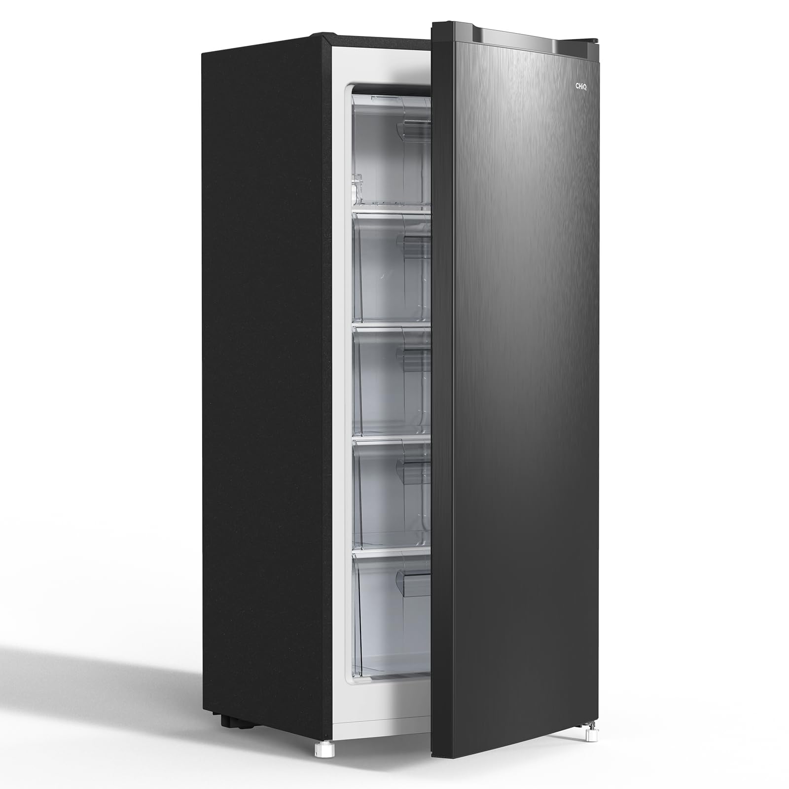 Gefrierschrank 145 L mit wechselbarem Türanschlag, 4-Sterne-Gefrieren, Modell FSD160D4E, schwarz