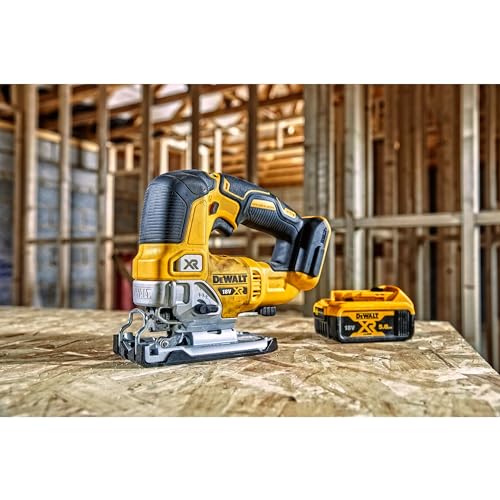 DEWALT DCS334N XJ Seghetto alternativo Brushless con impugnatura a staffa XR 18V senza batterie ne caricabatteria : Fai da te