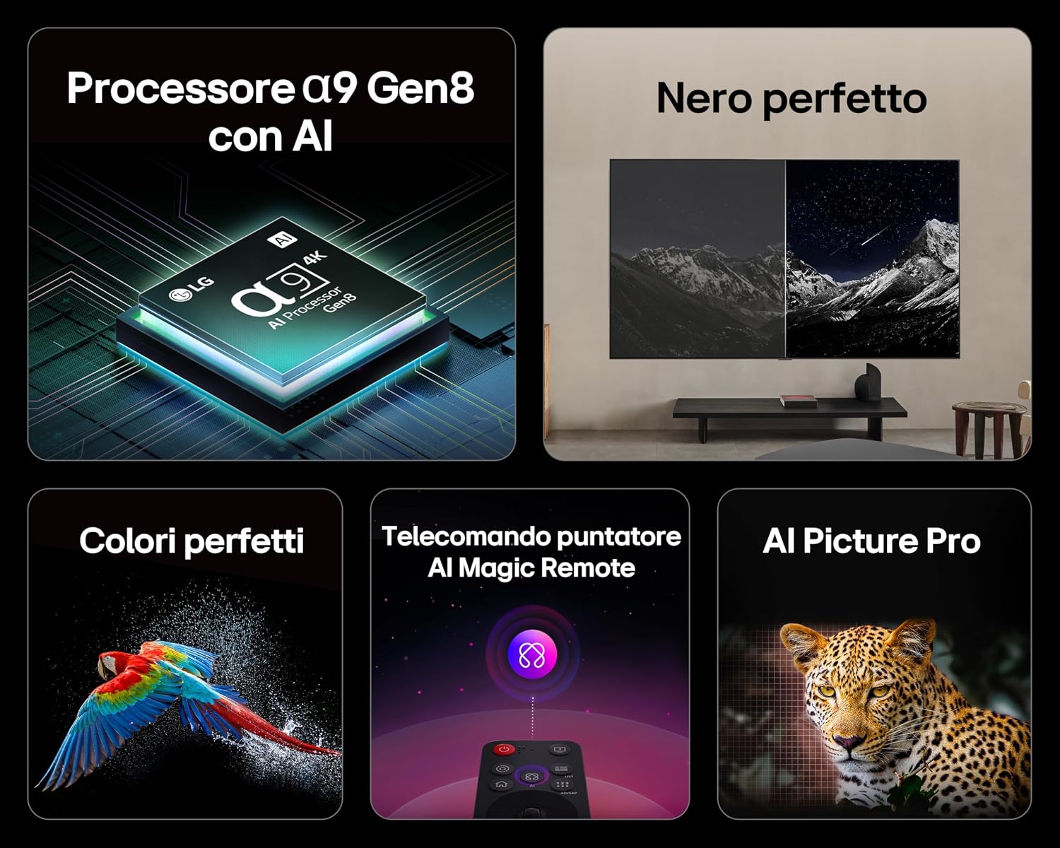 LG OLED evo AI 42 Pollici, Serie C5 2025 Smart TV 4K - OLED42C54LA
