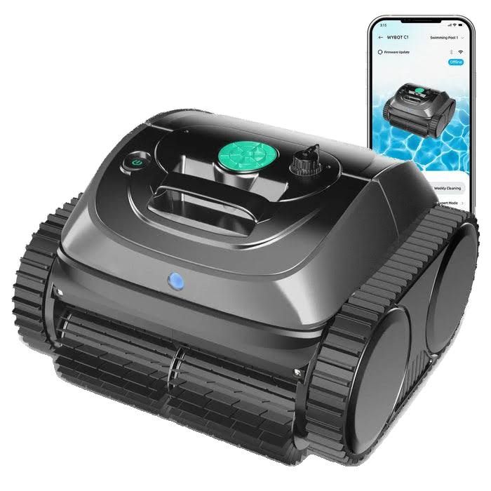 WYBOT C1 Robot Nettoyeur de Piscine Sans Fil – Autonomie Ultra-Longue de 150 Minutes