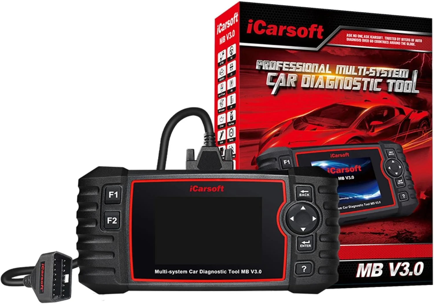 iCarsoft MB V3.0 Diagnose-Koffer für Mercedes Sprinter und Smart, Professionelles Diagnosewerkzeug