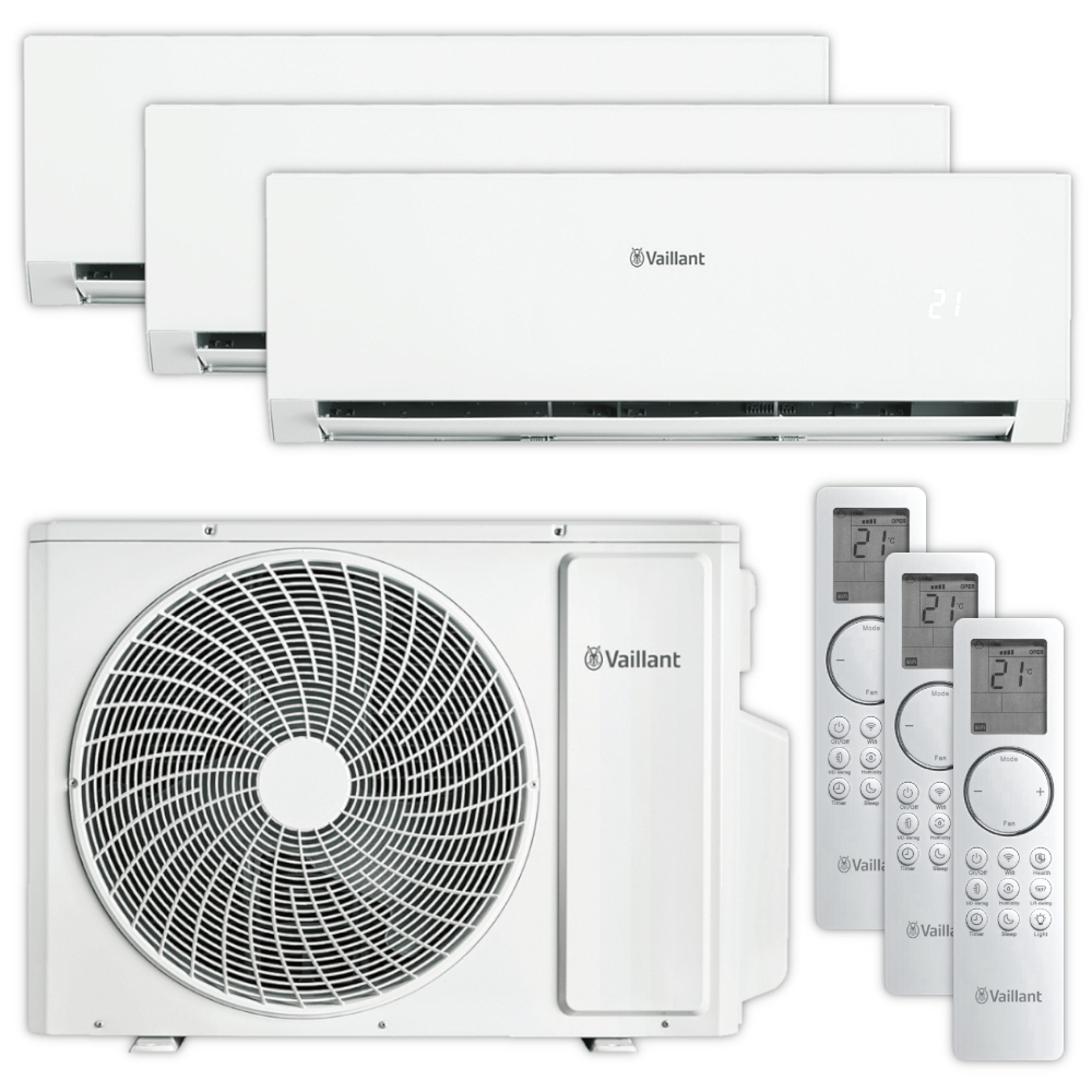 Klimagerät VAIM1-080A4NO + VAIP1-025WNI + VAIP1-025WNI + VAIP1-035WNI