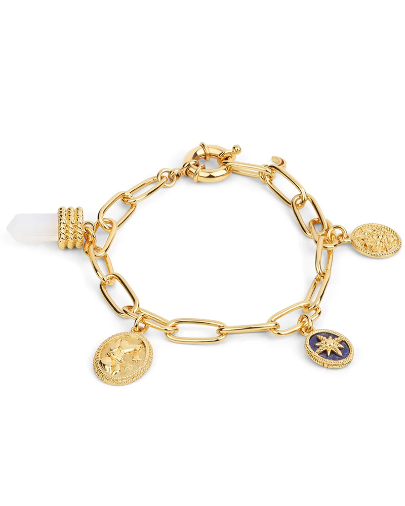 Newbridge Silverware Bracelet With Opalite Charm