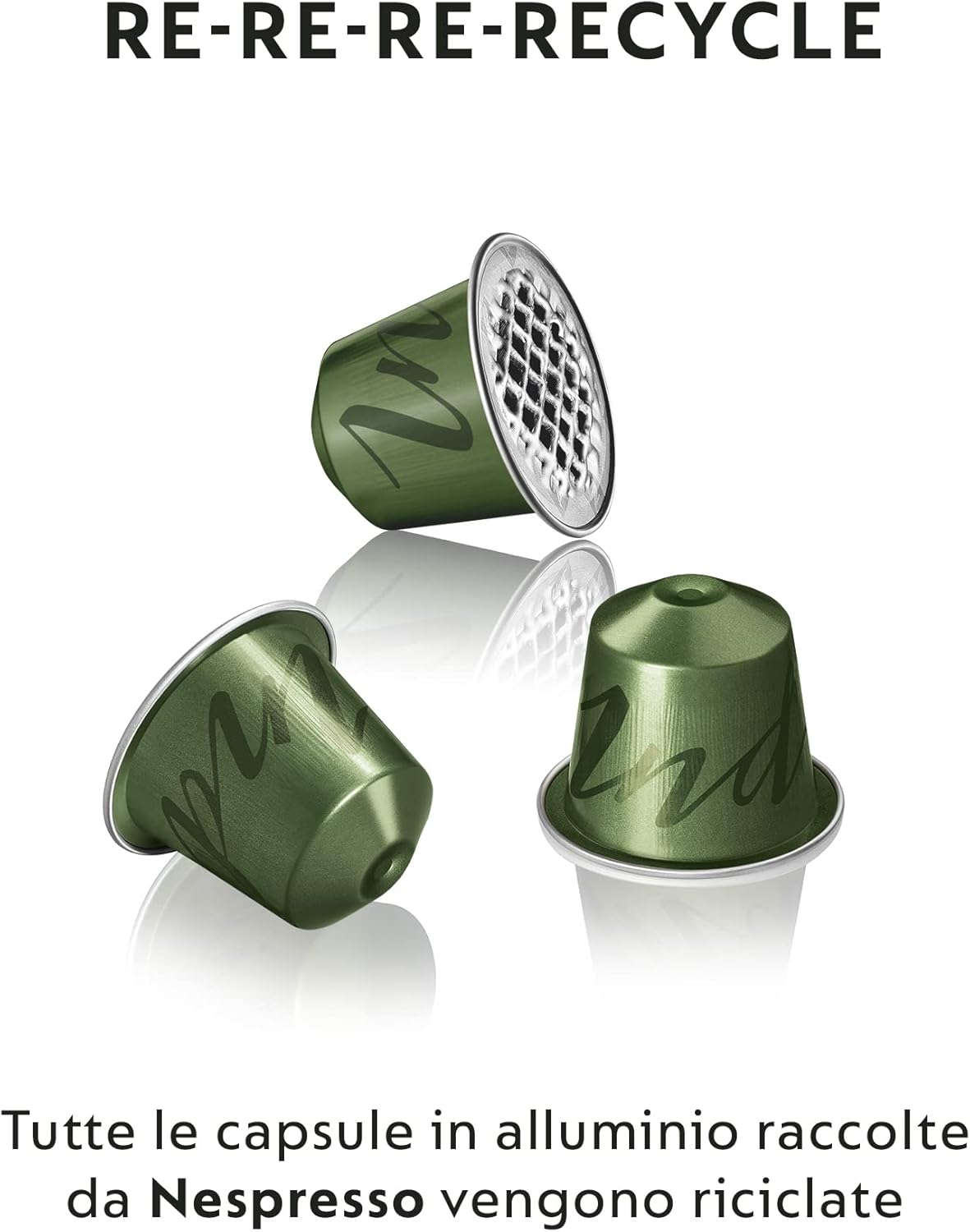Nespresso Inissia EN80.B, De'Longhi Coffee Machine, Nespresso Capsule System, Water Tank 0.7L, Black