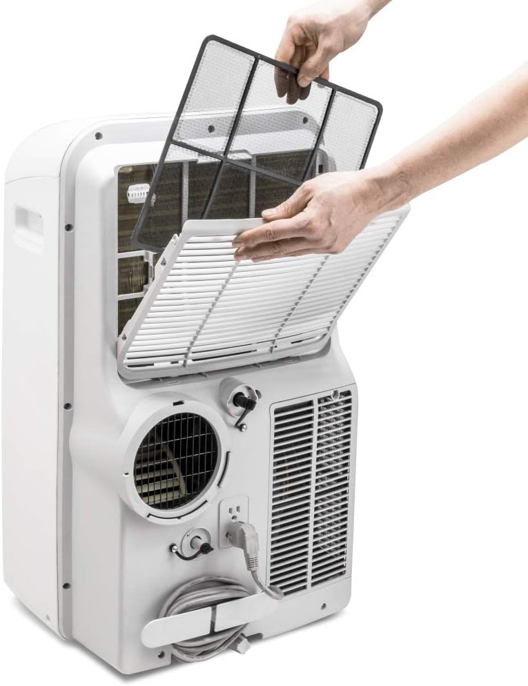 TROTEC PAC 2100 X mobile Klimaanlage 3-in-1 Kühlung, Ventilation, Entfeuchtung Monoblock-Klimagerät 2 kW 7.000 BTU/h für Raumgrößen bis 26 m² und 65 m³ 2 Ventilationsstufen