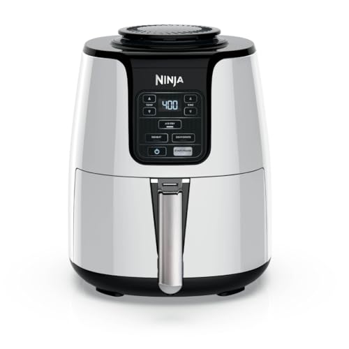 Ninja Air Fryer   4 Quart Ceramic Coated, 75% Less Fat, Fast Cooking, Multi Function Air Fry, Reheat, Dehydrate, Dishwasher Safe (White) : Home & Kitchen