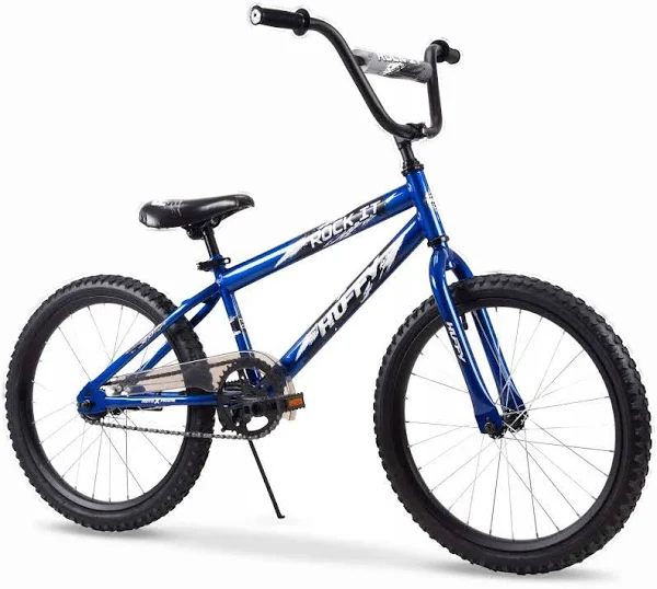 Huffy Rock It Boys Bike, 20 Inch, Royal Blue, Durable Steel Frame, Easy Assembly, Coaster Brake