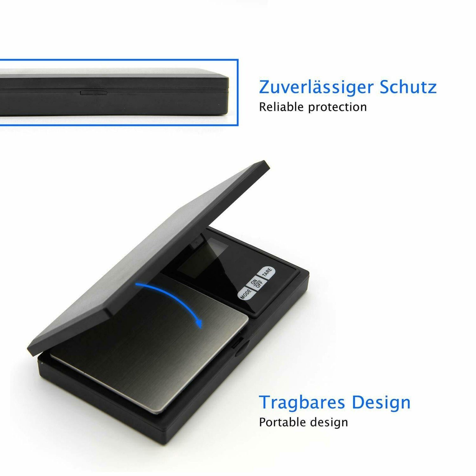 Feinwaage Pocketwaage 500g / 0,1g Taschenwaage kleine Waage Digitalwaage