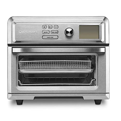 Cuisinart Air Fryer Toaster Oven, Digital Display, Digital 1800 Watt, Adjustable Temperature and Controls, Stainless Steel, TOA 65,Silver : Home & Kitchen