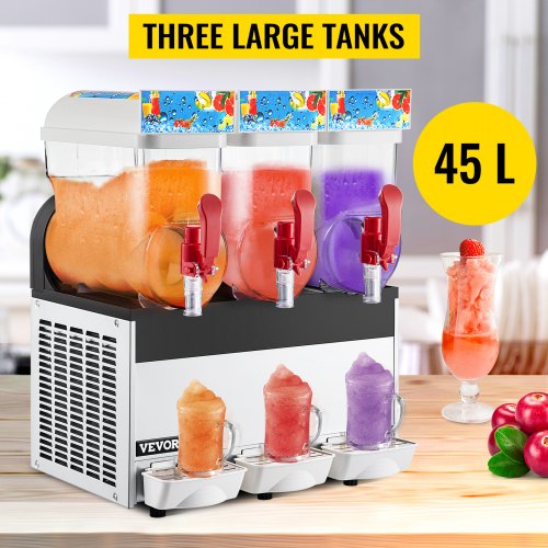 Commercile 3-Tanks Bevroren Drank Slush Slushy Maker 45L Capaciteit