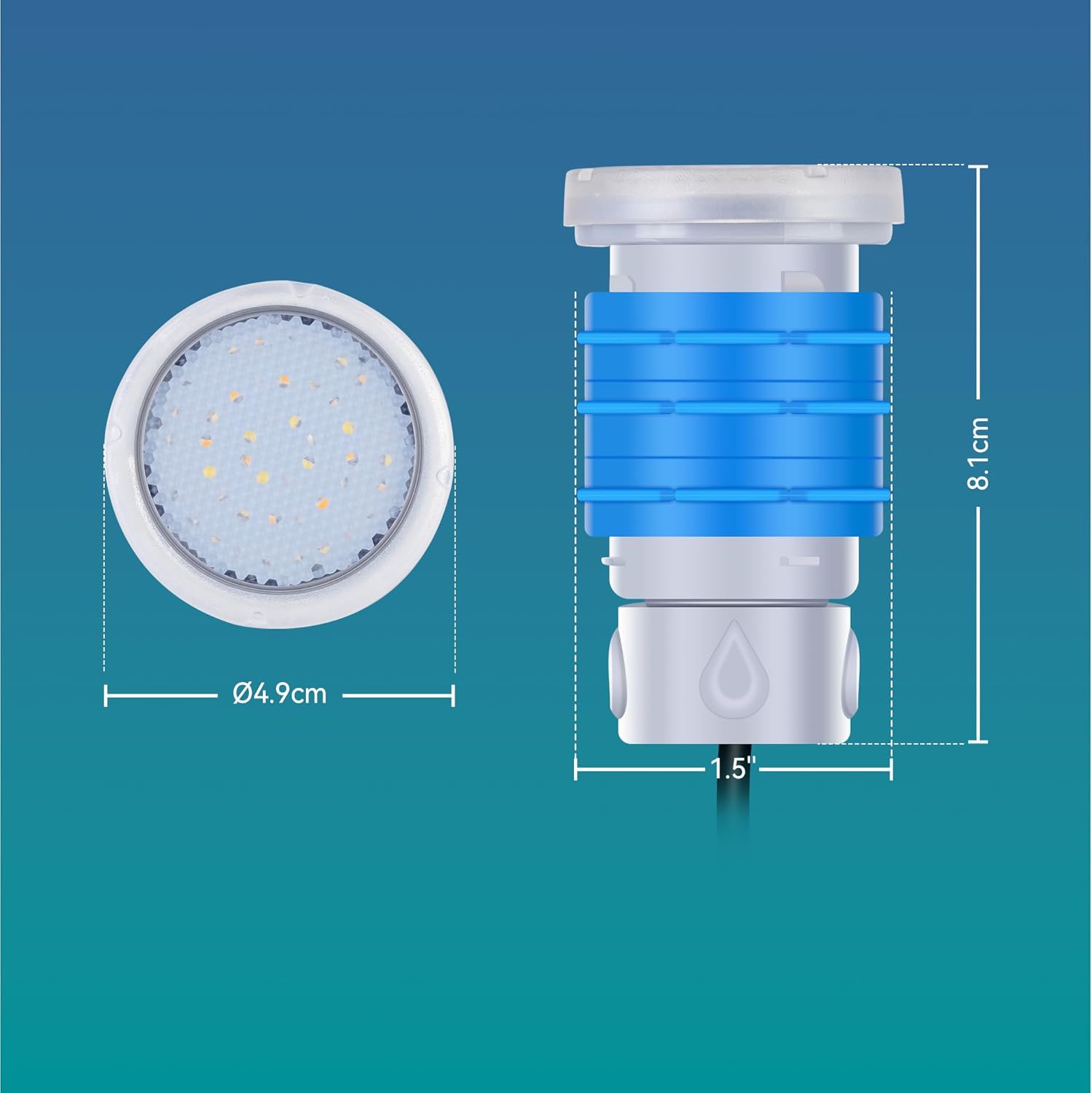 Mini LED Poolbeleuchtung mit 1,5