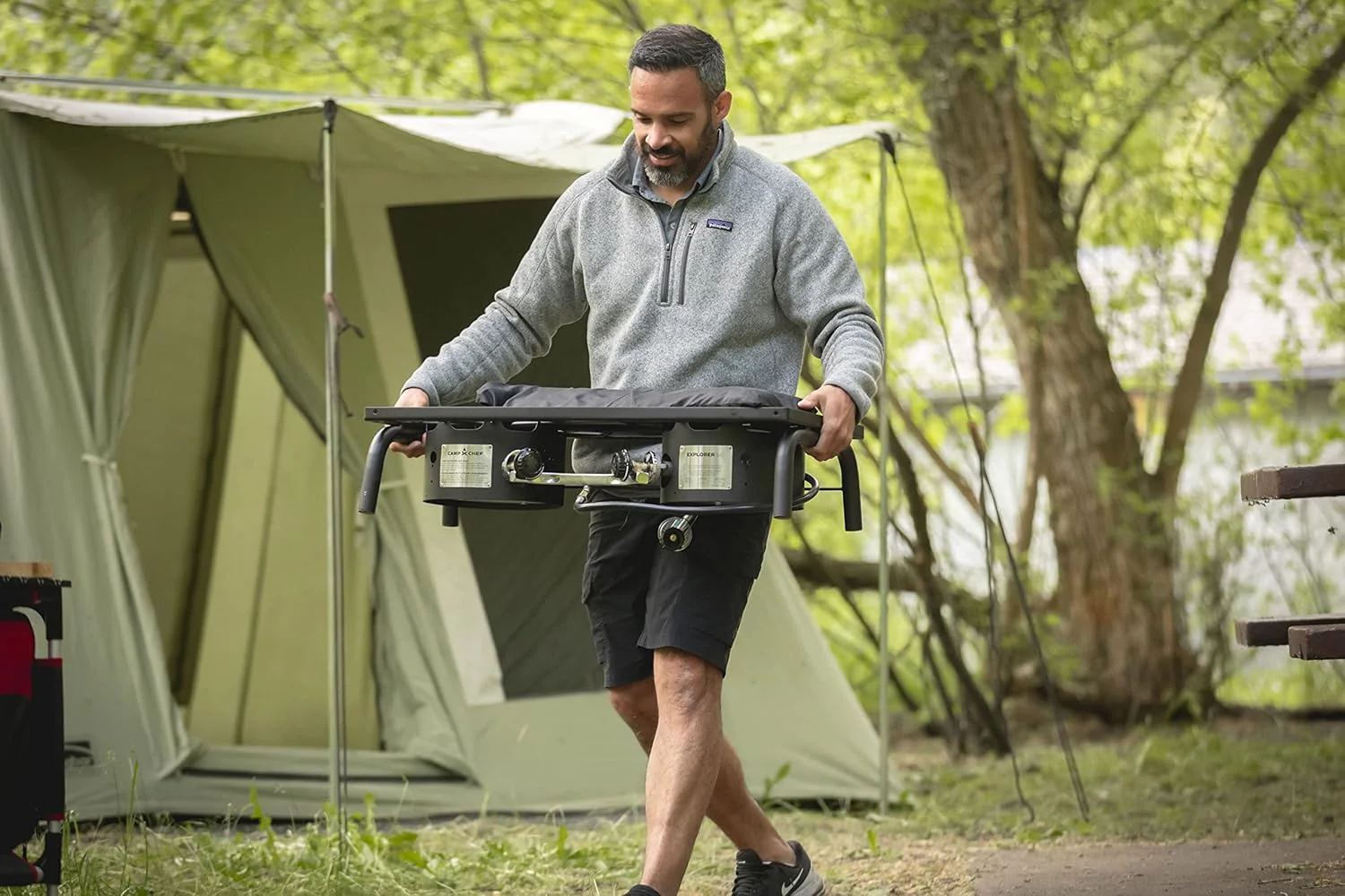 Camp Chef EX60LW Explorer 2 Burner Outdoor Camping Modular Cooking Stove