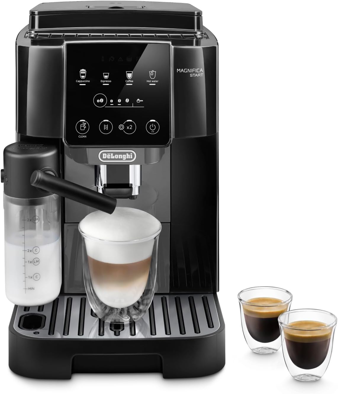 De'Longhi Perfetto Magnifica S ECAM11.112.B, Macchina da caffè Automatica per Espresso e Cappuccino, Chicchi macinati al momento, 4 Bevande One Touch, Montalatte classico, Spegnimento Automatico