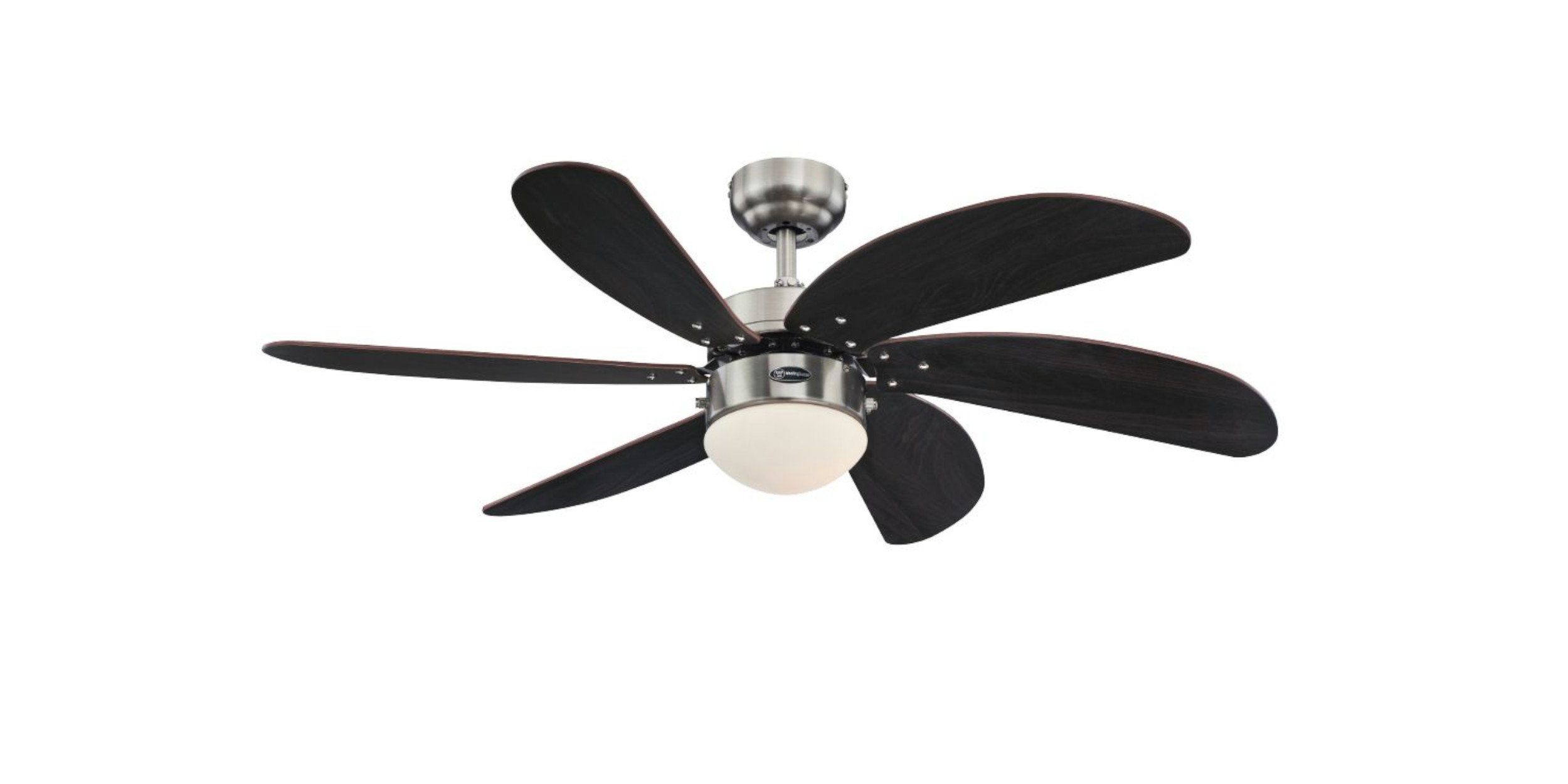 Deckenventilator Deckenventilator Turbo Swirl Chrom 105 cm mit Licht