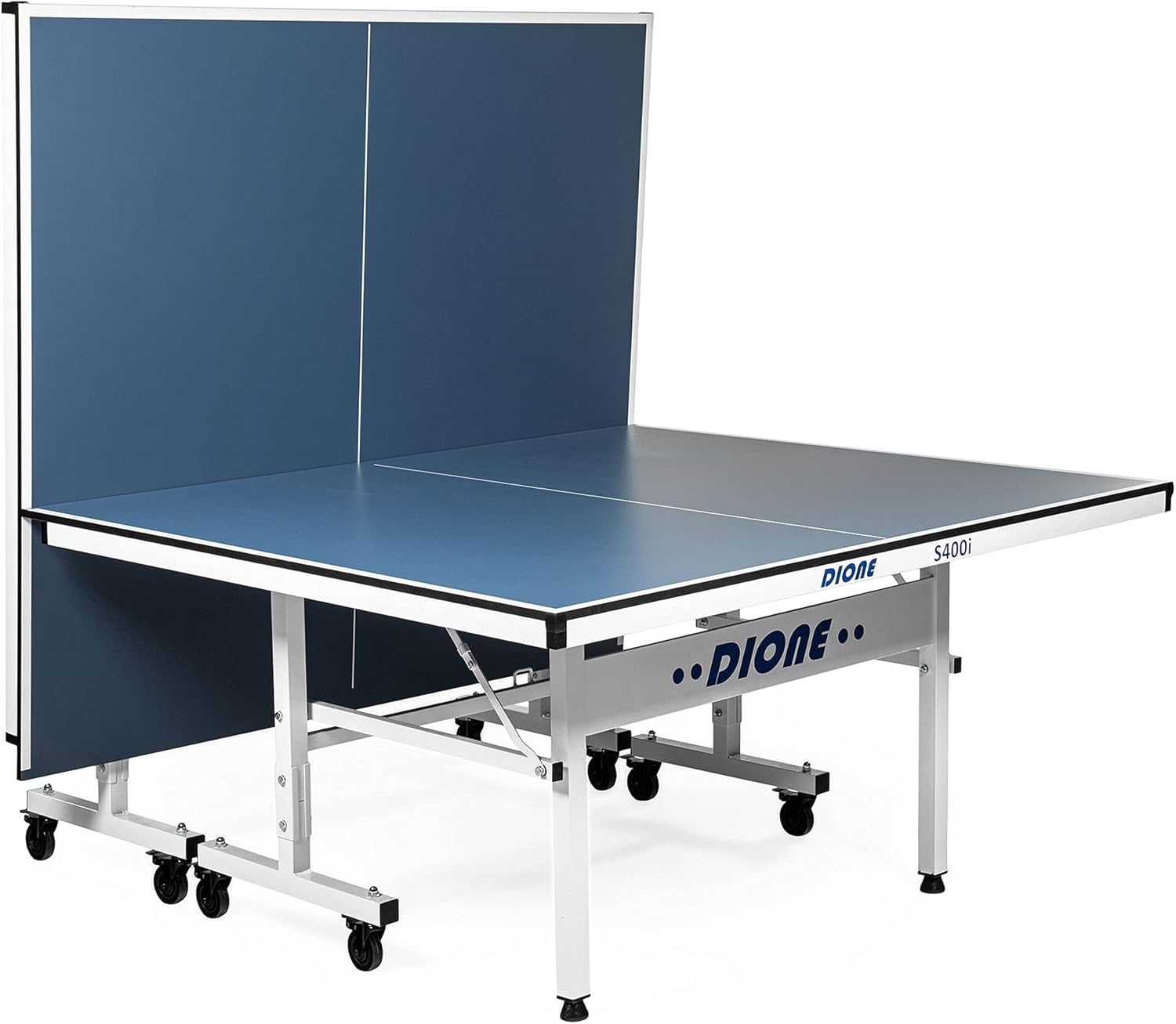 Dione Tavolo da Tennis S400i - 16 mm Top - Indoor Pieghevole - Tavolo da Ping Pong Arrotolabile per Interno - Tavolo Tennis 70kg - 10 Minuti di Installazione