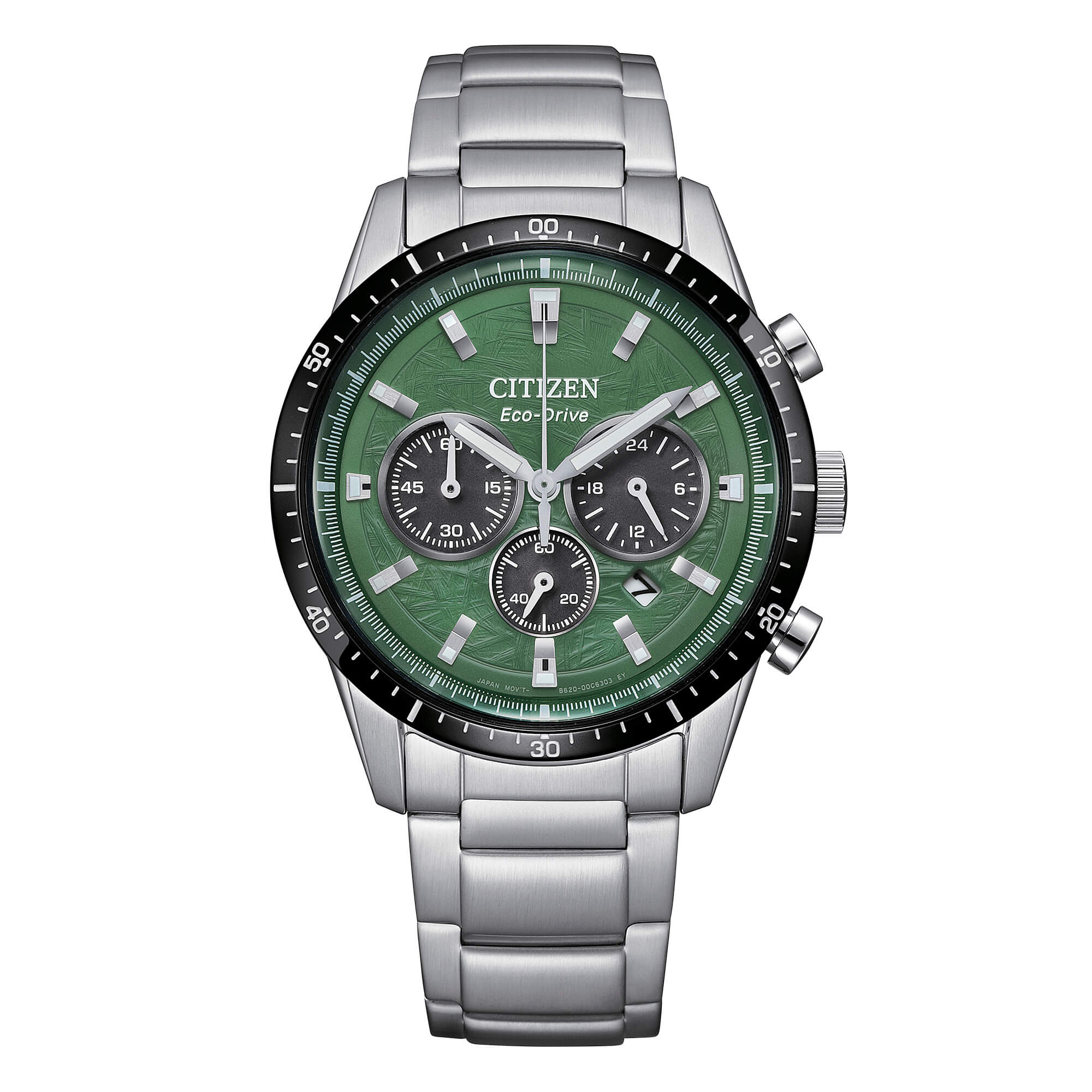 Orologio Citizen Crono39 in acciaio quadrante verde CA4624-56X