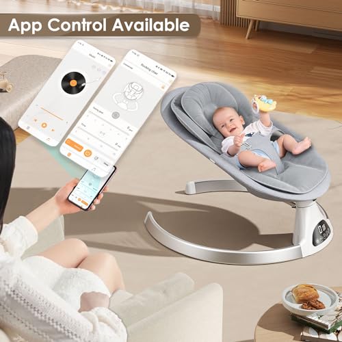 Sdraietta Neonati Elettrica,Aomdom Altalena Neonato Elettrica 0 9 kg 5 Velocità d’oscillazione Sdraietta a Dondolo per Neonati Elettrico telecomando e APP,Materiale sfoderabile Bianco… : Amazon.it: Prima infanzia