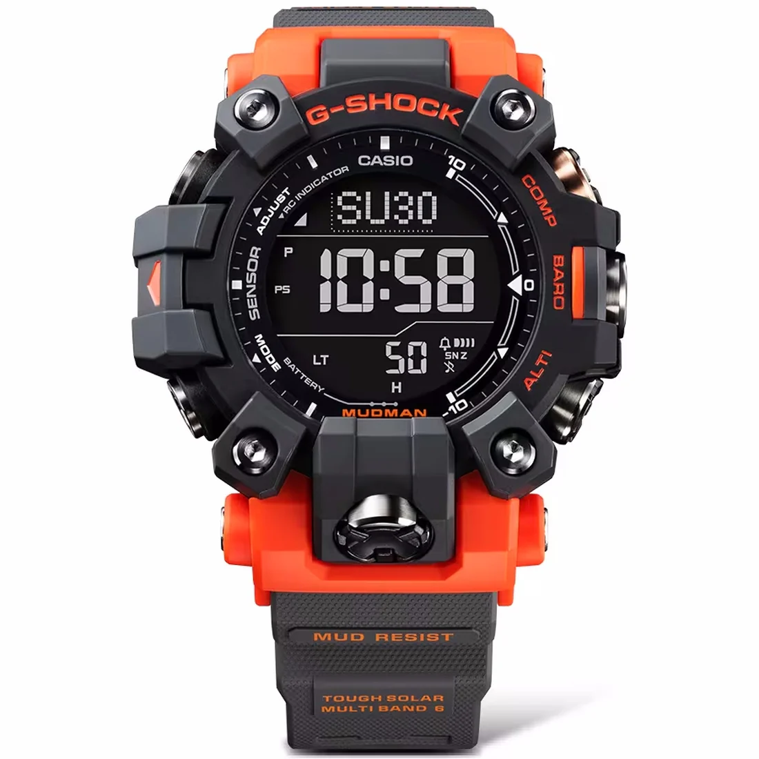 Orologio G-Shock GW-9500-1A4ER Mudman rosso e nero