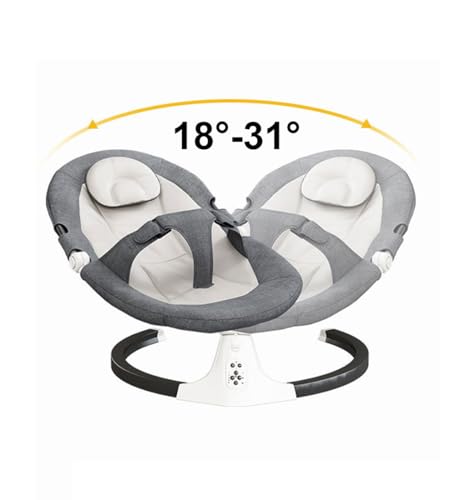 Wrneaoch 2 in 1 Sdraietta Neonati Elettrica Dondolo Neonati Elettrico con Telecomando e Bluetooth, Sdraietta Neonati 0 18 Kg con Cintura di Sicurezza a 3 Punti per Bambino 0 3 Anni : Amazon.it: Prima infanzia