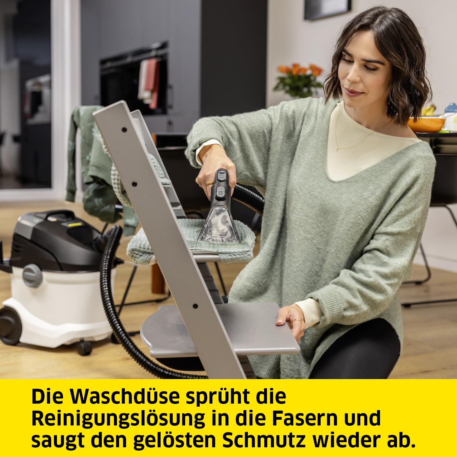 Waschsauger SE 6 Signature Line mit 2-in-1-Sprühsaugschlauch, 3-in-1 für Sofa, Teppich und Auto