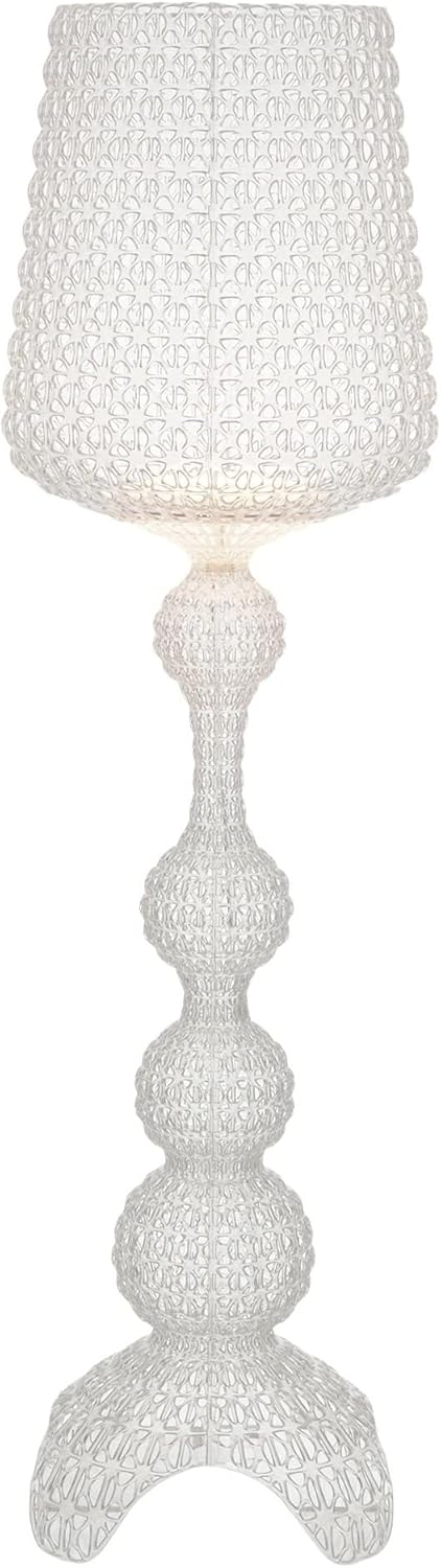 Kartell Kabuki Floor Lamp, Interior 26 W, Crystal, 50 x 166 cm, Indoor