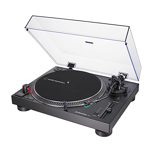 Audio Technica AT LP120XUSB BK Direct Drive Turntable (Analog & USB), Fully Manual, Hi Fi, 3… : Elettronica