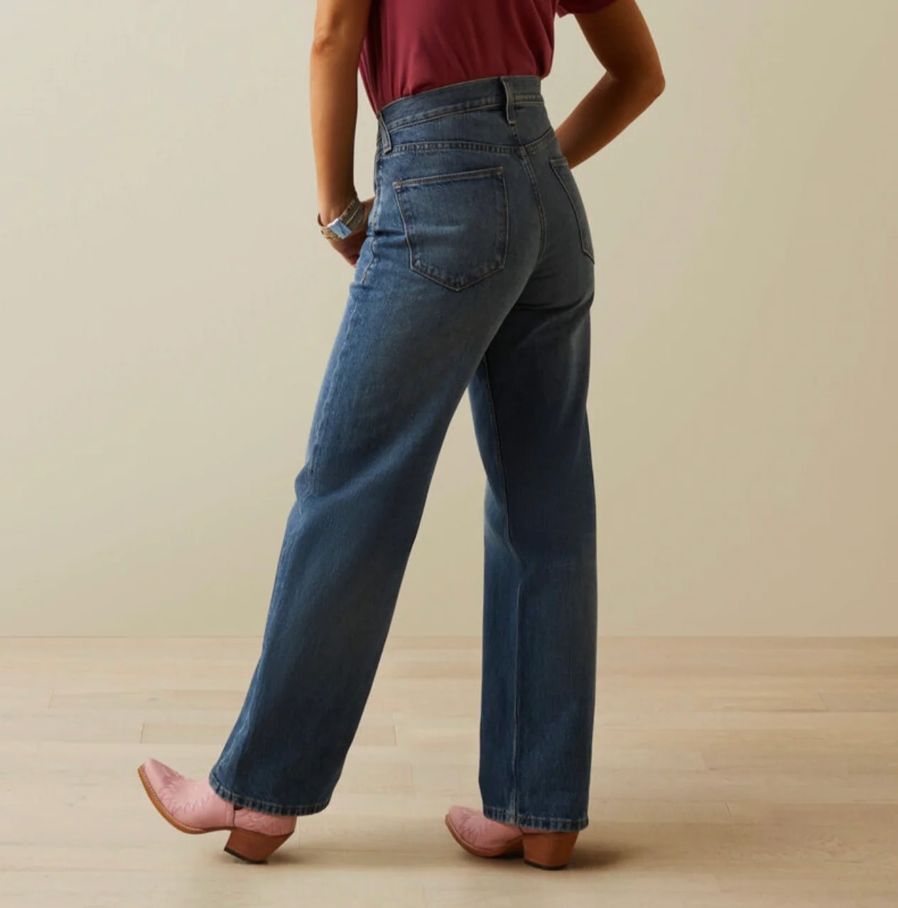 Ariat Ultra High Rise Moana Tomboy Wide Jean