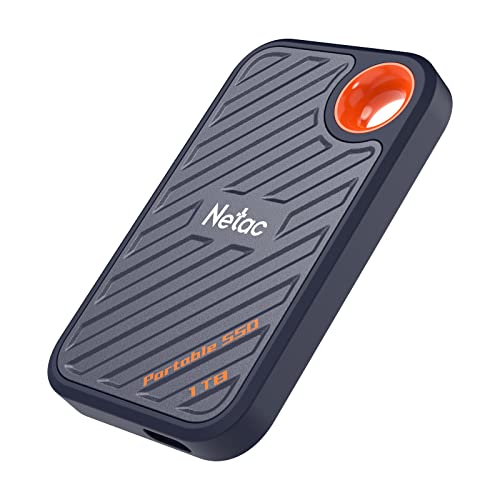 Netac ZX20 Extreme 1TB SSD NVMe Portatile USB 3.2 Gen 2x2 Fino a 2000MB/s in Lettura e 1700MB/s in Scrittura Supporta Win To Go Resistente alla Polvere Nero : Informatica