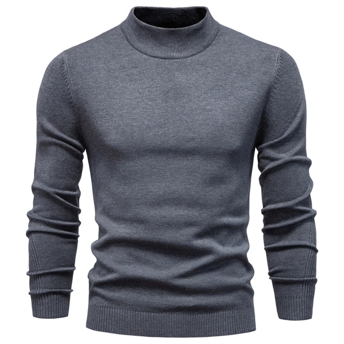 Men's Mockneck Pullover Sweater