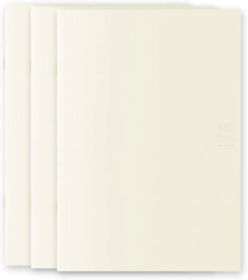 MD NOTEBOOK LIGHT A5 BLANK - 3 Pack (Pack A)