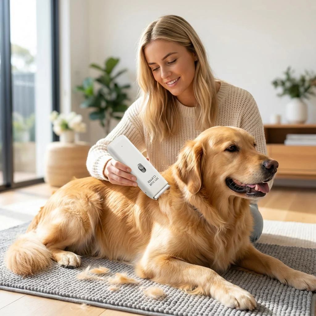 Cordless Dog Clipper �C 6000 RPM Motor, Quiet 60dB & IPX7 Waterproof