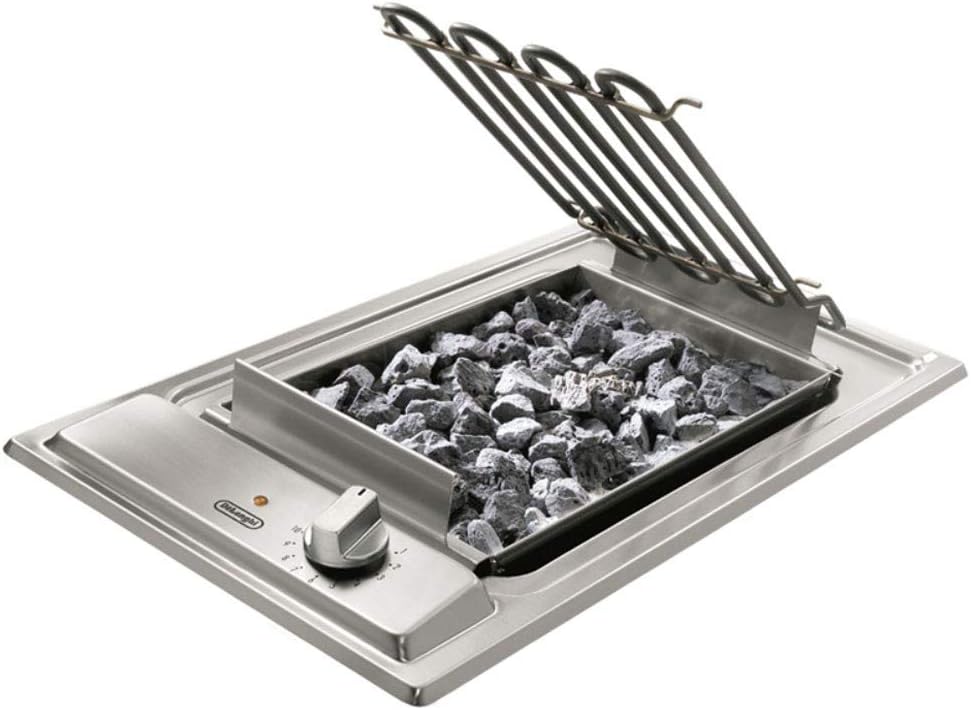 DeLonghi BQI 13-1 Barbecue Da tavolo Elettrico 2400W Acciaio inossidabile barbecue e bistecchiera