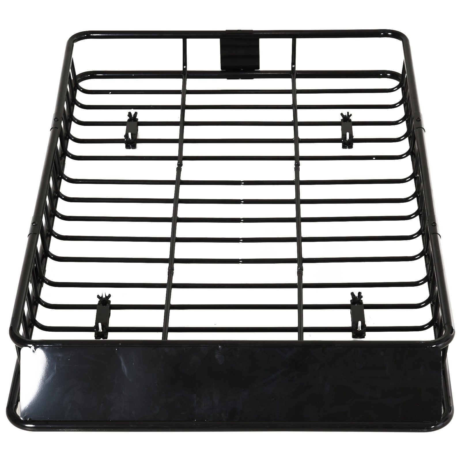Universele dakkoffer autodakdrager dakbagagerek bagagemand bagagerek plank metaal zwart 162 x 99 x 16 cm | Aosom.de