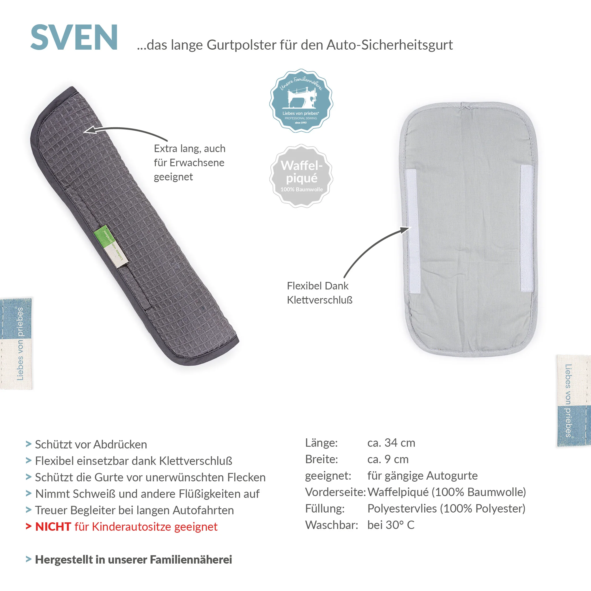 SVEN Gurtpolster f��r Autogurte