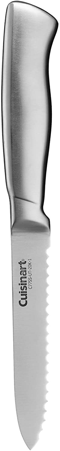 Cuisinart C77SS-15PK 15-Piece Stainless Steel Hollow Handle Block Set, Glossy White