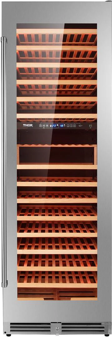 Thor 24-Inch162-Bottle Stainless Steel Dual Zone Wine Cooler