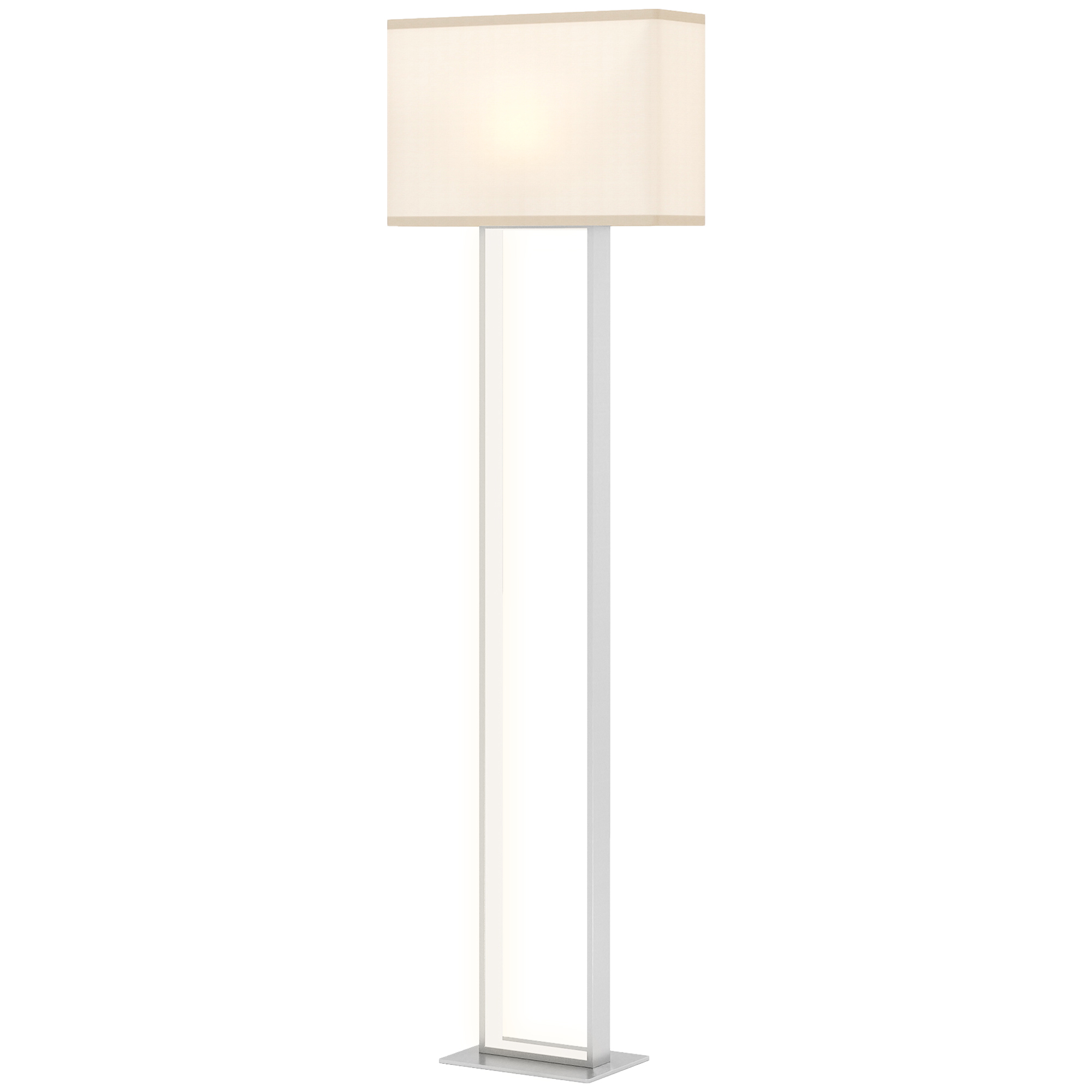 HOMCOM Moderne Stehlampe, 3 Modi, Fußschalter, verstellbare Helligkeit, Leinenoptik, Weiß