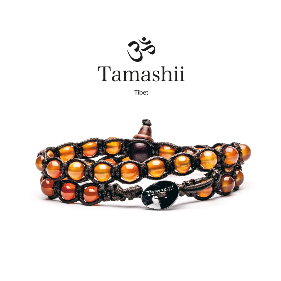 Bracciale Tamashii BHS600-19 a due giri in corniola