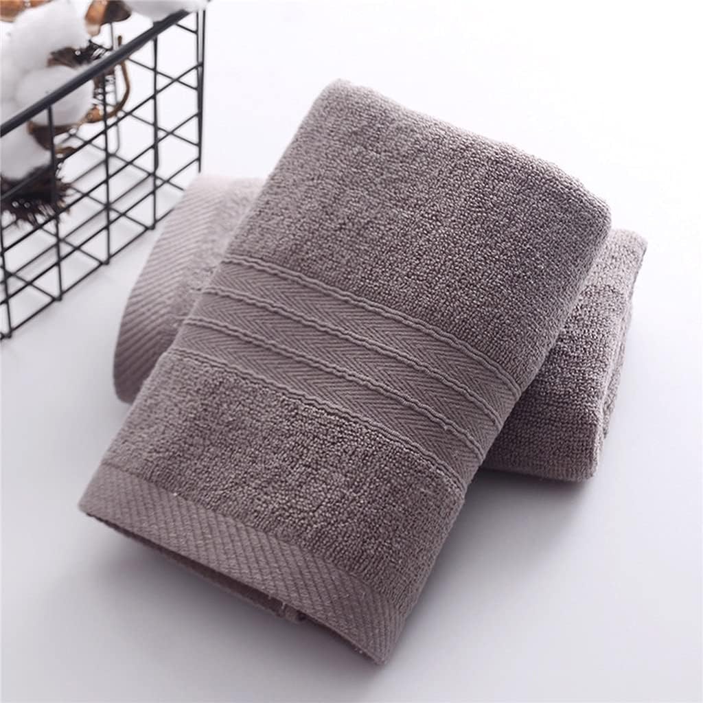 6 Stück weiche, saugfähige und dicke Baumwollhandtücher weiche und saugfähige Handtücher Badezimmerhandtücher bequeme Strandtücher (Farbe: Rosa, Größe: Einheitsgröße) (Grau Einheitsgröße)