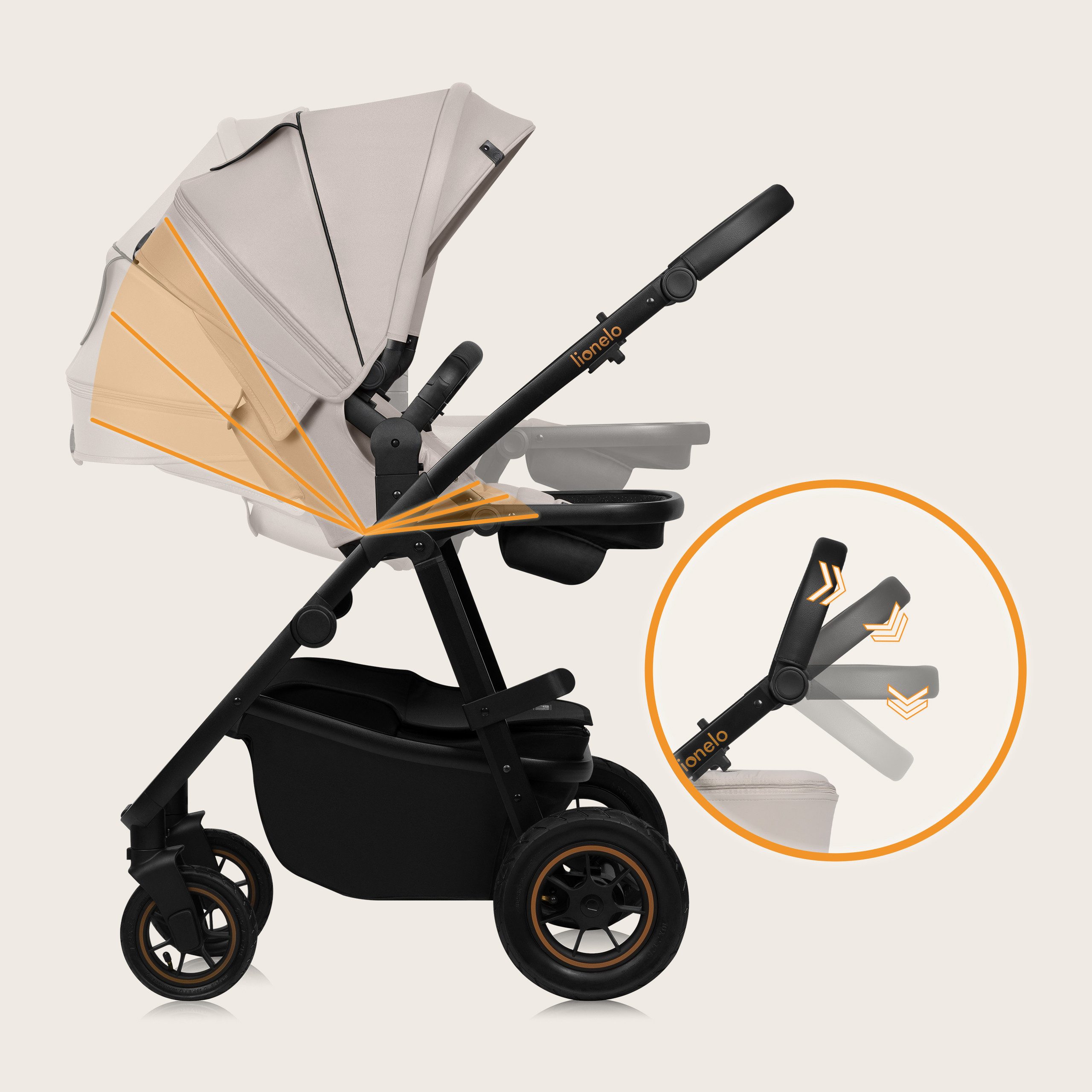 Kombi-Kinderwagen AMBER PLUS 2IN1