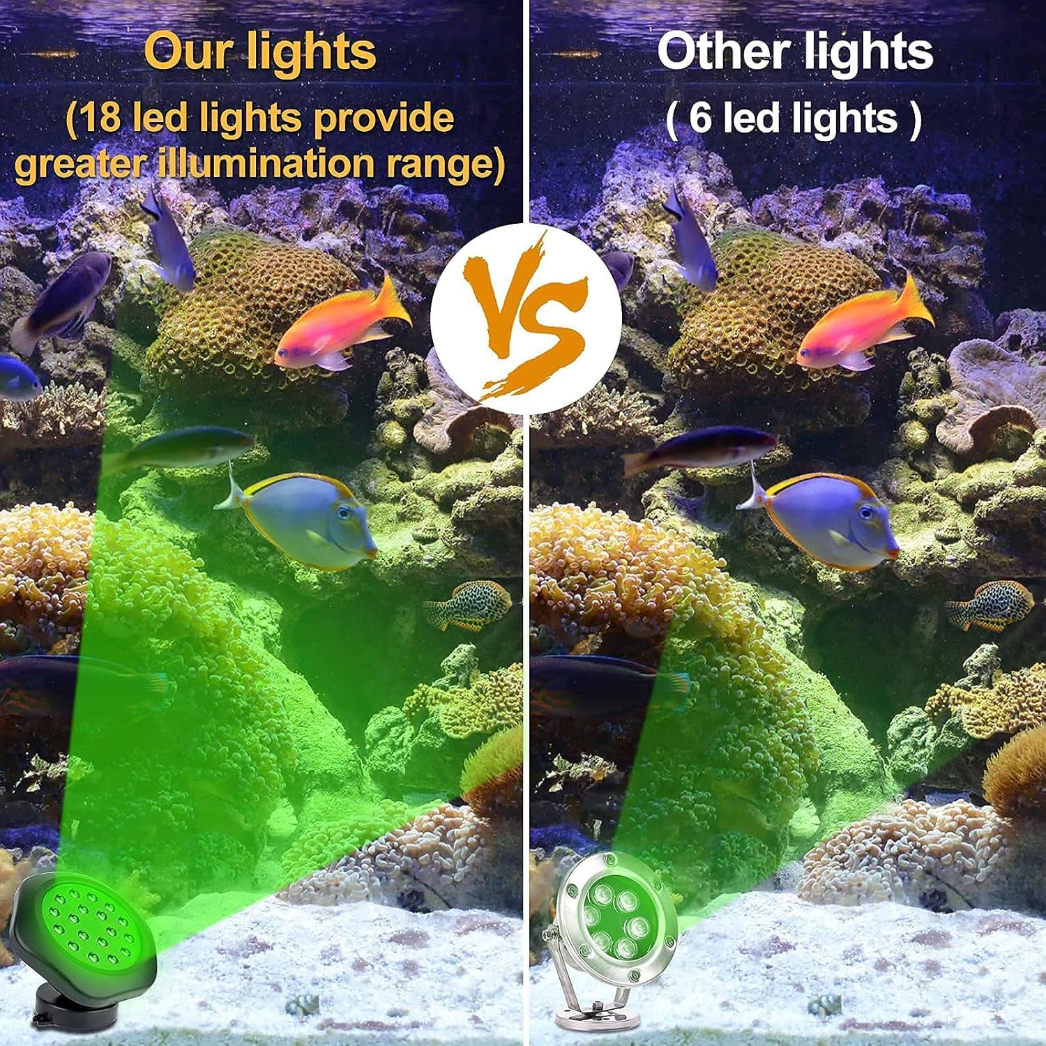 Solar-Teichleuchten für den Außenbereich, Landschafts-Spot, Unterwasser-Teichlicht, LED, RGB-farbig, IP68, wasserdicht, Brunnenlicht für Garten, Hof, Rasen, Weg (5 Stirnlampen)